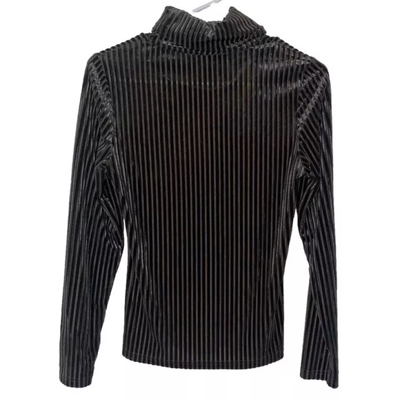 Evenuel Green Velvet Ribbed Turtle Neck Women’s Size Small Y2K Dark Romantic - Picture 1 of 6
